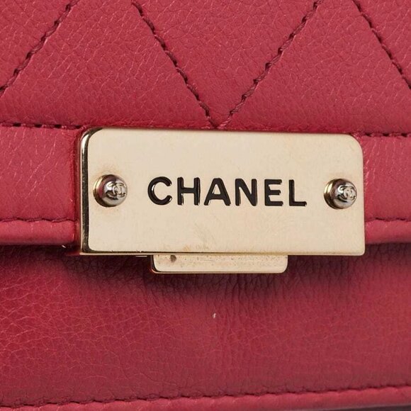 Chanel Pink Quilted Calfskin Leather WOC Clutch Bag - Picture 5 of 12
